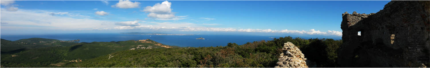 Vista sul mare dell'Elba