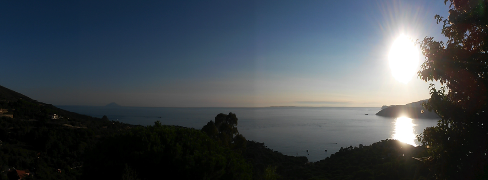 Vista sul mare dell'Isola d'Elba